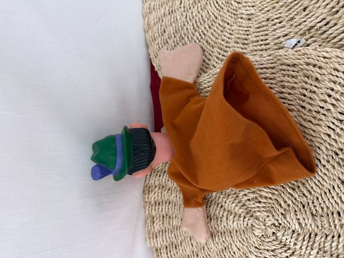 marionnette à main vintage en tissu et à tête en caoutchouc représentant Mr. Rogers - photo numéro 2