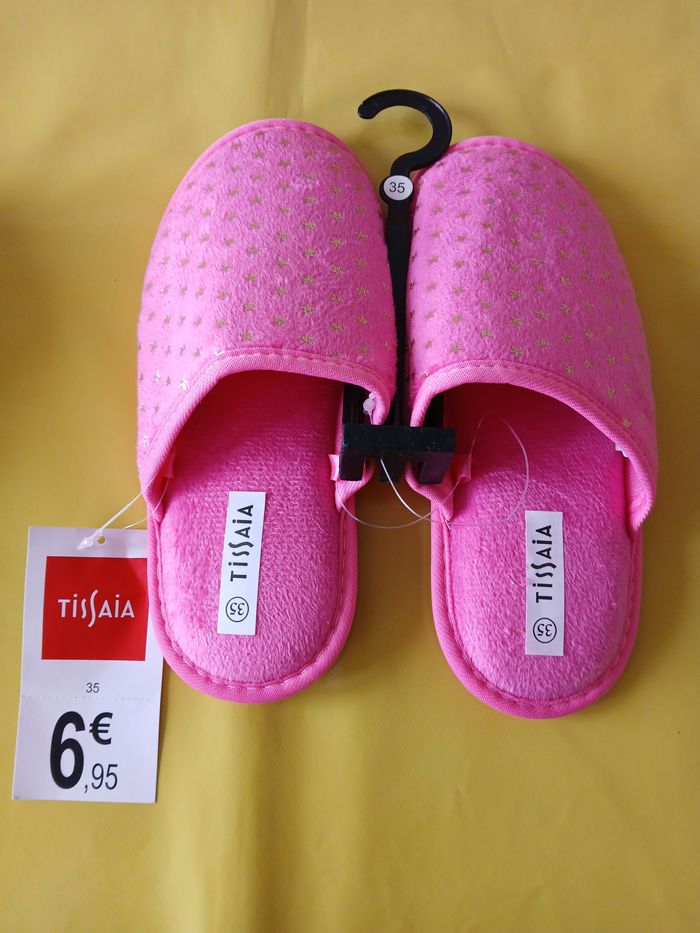 chaussons rose 35