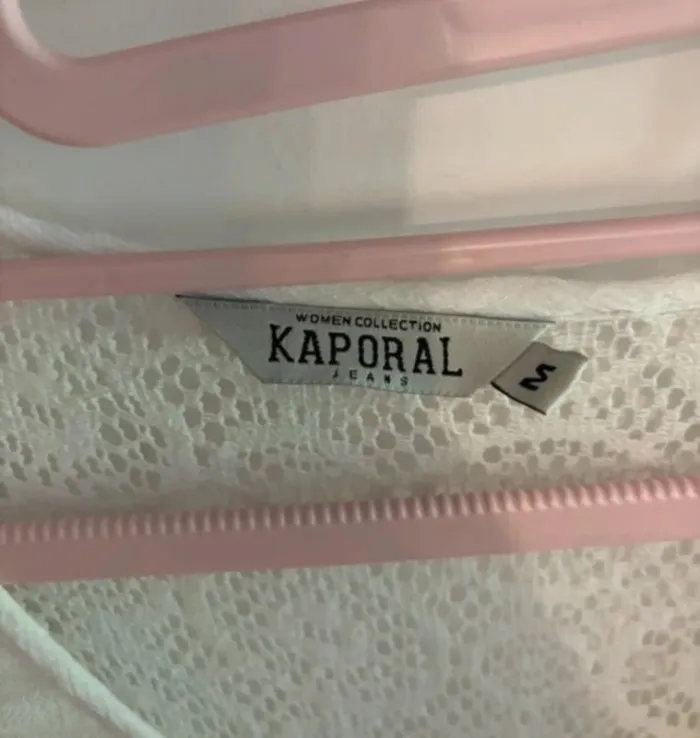 🌿 Haut blanc à détails ethniques – Kaporal – Taille M - photo numéro 4