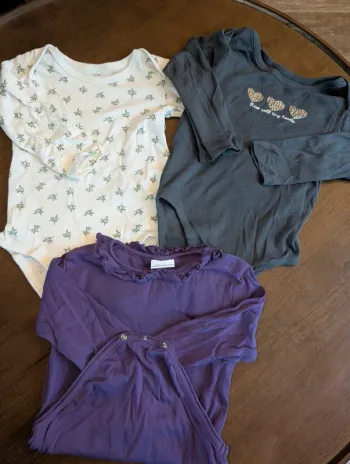 Lot de 3 bodys manche longues