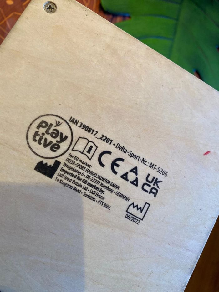 Jeux multi face, Cube en bois chiffres formes toucher couleurs agilité - photo numéro 5