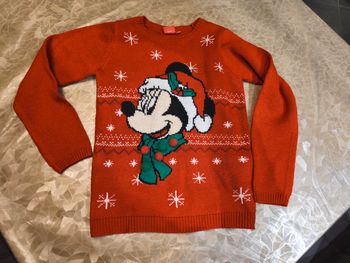 pull fille 10 ans Minnie Disney Noël 