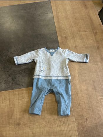 Combinaison pantalon à manches longues bébé 1 mois Noukie’s