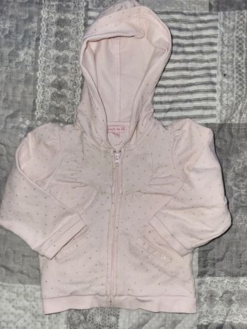 Gilet rose grain de blé