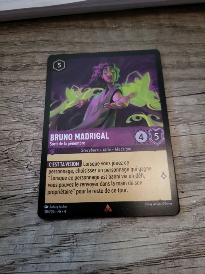 Carte rare Lorcana Bruno Madrigal