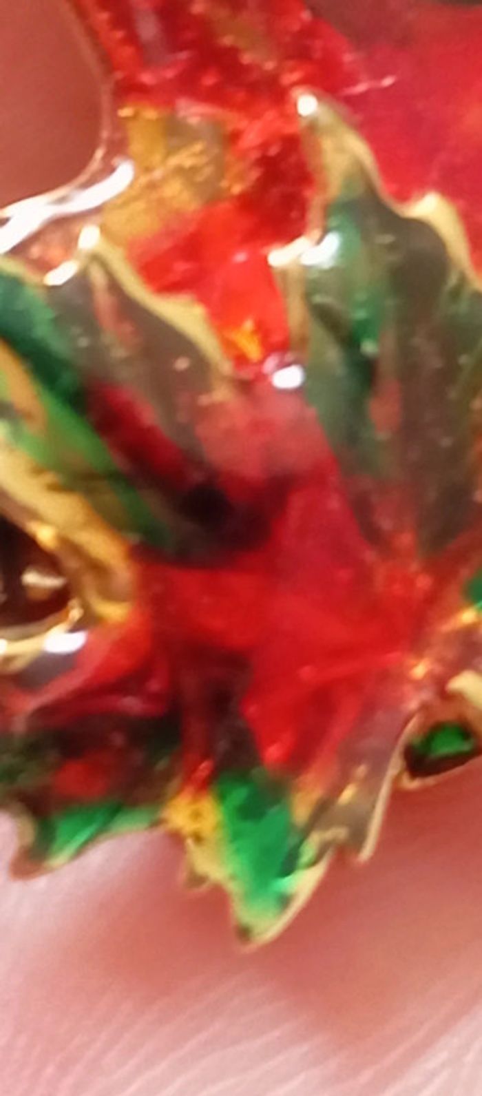 Jolie broche feuille - photo numéro 4