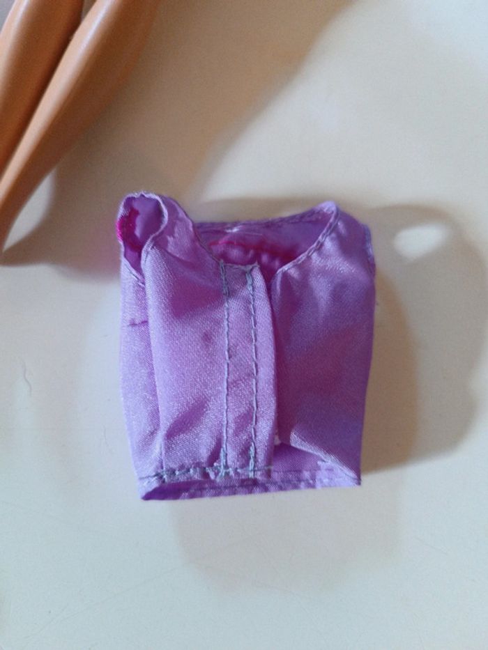 Poupée doll mattel barbie mannequin 2010 blonde hair blond jupe longue purple violet robe sac - photo numéro 5