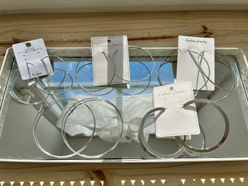 Lot grandes créoles coloris argenté La Modeuse TBE 🪩