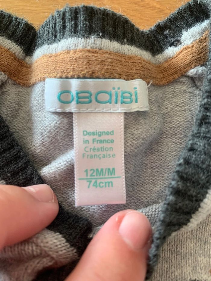 Gilet Obaïbi 12 mois - 74 cm - photo numéro 3
