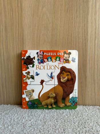 Livre puzzle le roi lion