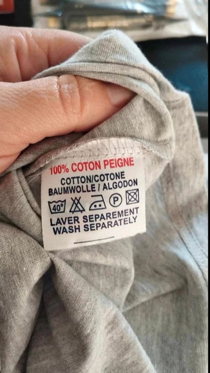 Lot de deux tee shirts gris taille 34 - photo numéro 5