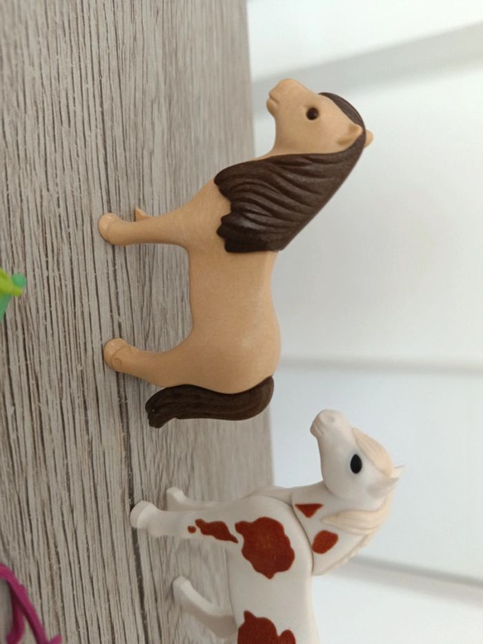 3 poulains playmobil cheval horses - photo numéro 2