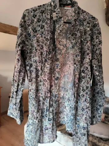 Chemisier Damart à fleurs