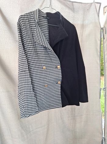 Veste chic motif et noir shein xs