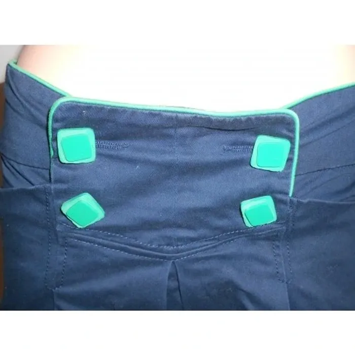 Jupe bleu marine plissée - photo numéro 2