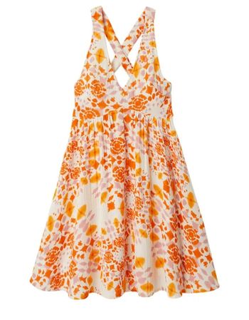 Robe dos nu en gaze de coton