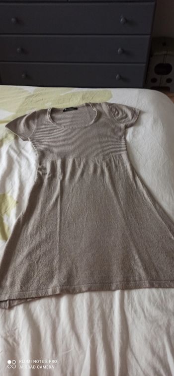 Robe tunique en laine t 36  et gilet