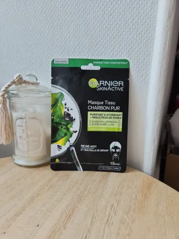 🌺Masque purifiant et hydratant au charbon pur Garnier🌺