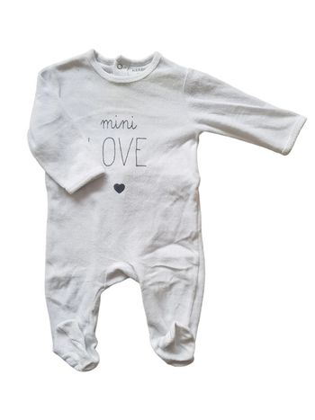 Kiabi - Grenouillère / pyjama une pièce / dors bien en velours (6 mois)