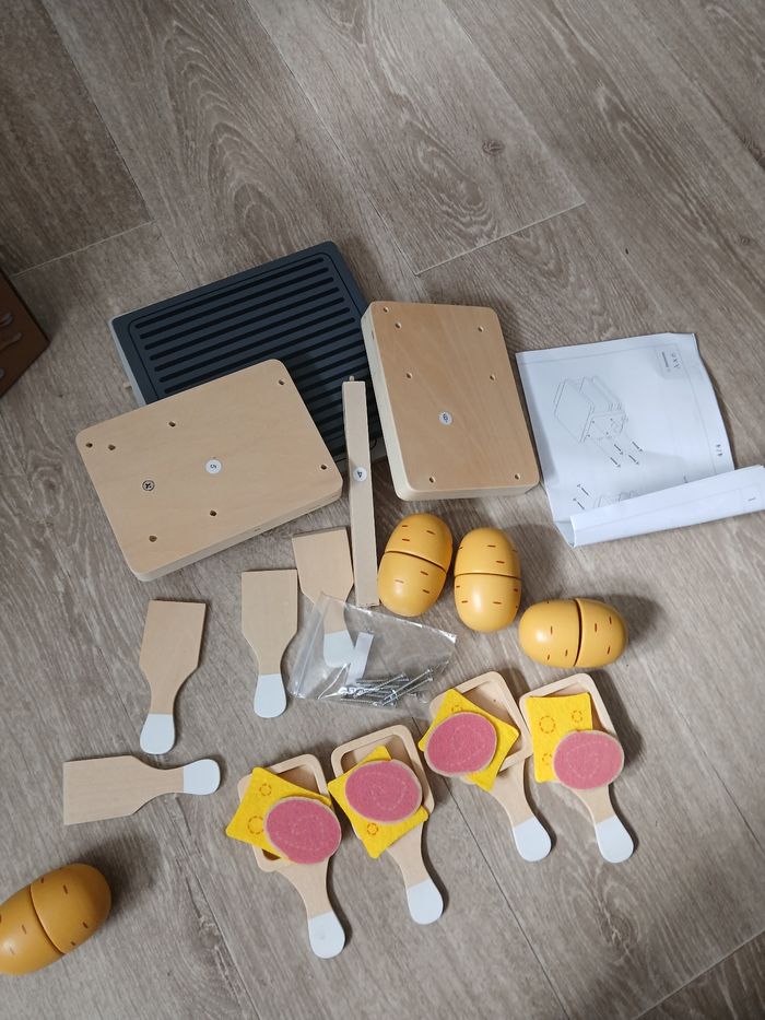 Jouet raclette vertbaudet en bois - photo numéro 5