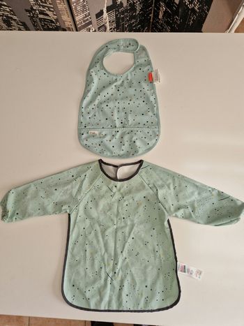 Lot de 2 bavoirs imperméable 