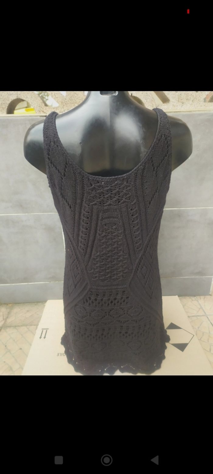Robe H&M noire à crochet - photo numéro 2