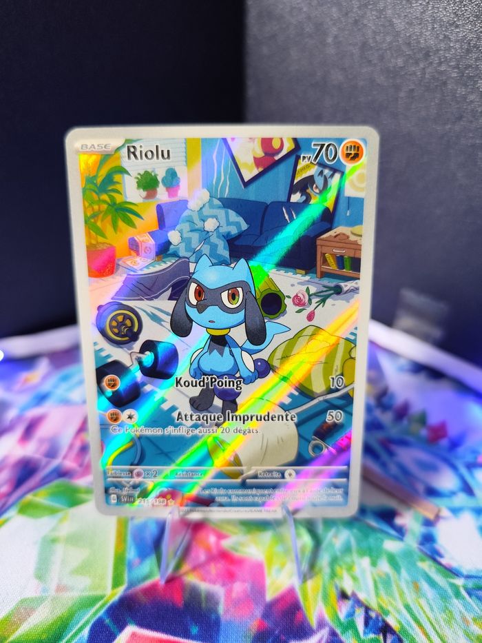 Carte pokémon neuve 🇨🇵 Riolu 215/198 Écarlate et violet - photo numéro 2