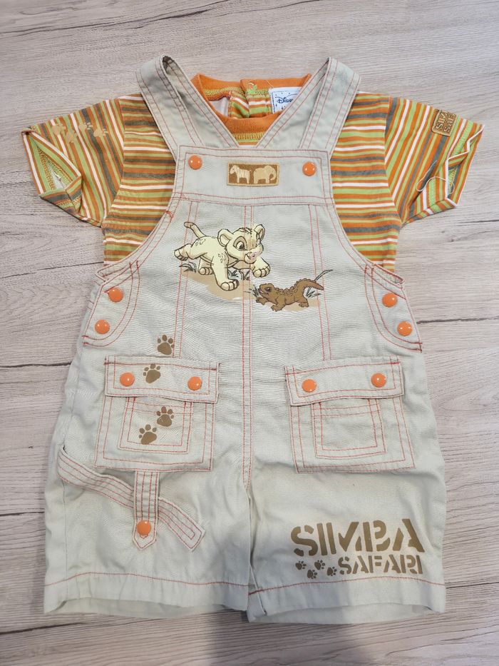 Ensemble salopette avec tee-shirt Simba, Disneyland Paris, 18 mois