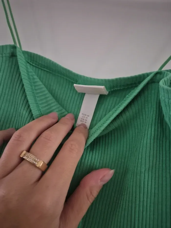 Crop top h&m vert - photo numéro 4