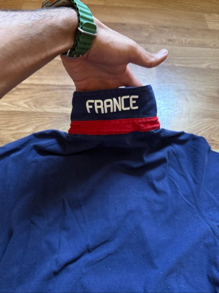 Polo Nike Rugby XV de France FFR 2009/10 homme S vintage bleu marine - photo numéro 7