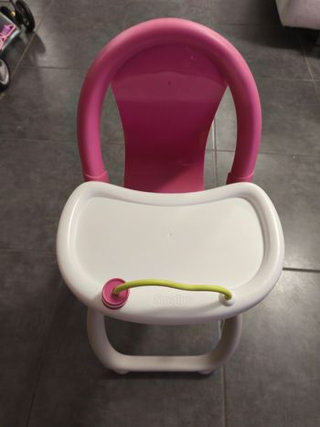 Chaise haute poupon Smoby