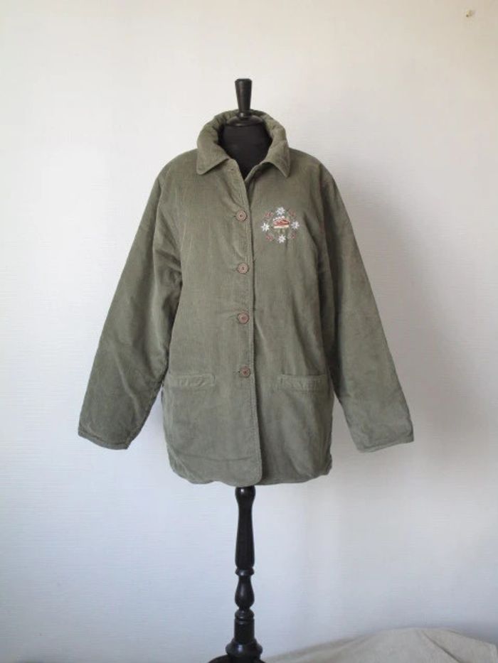 Manteau kaki vintage 42 TBE