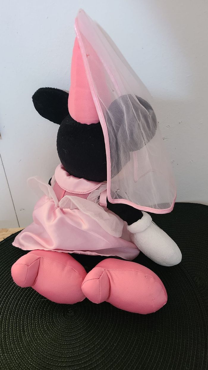 Peluche Disney MINNIE en habit de FEE rose Scintillant - 45 cm - photo numéro 4