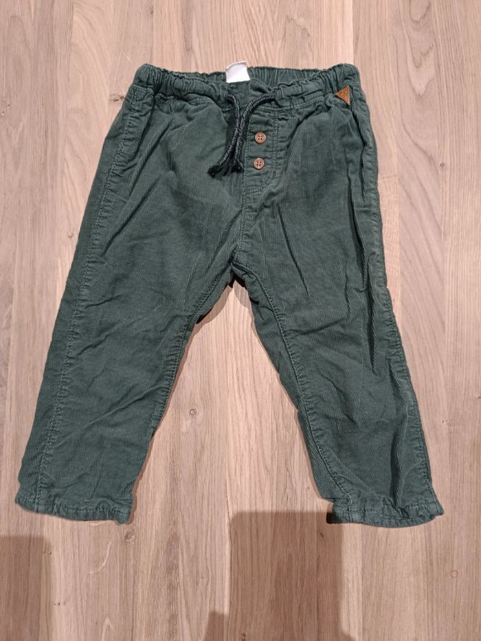Pantalon velours doublé H&M 12-18 mois 86 cm