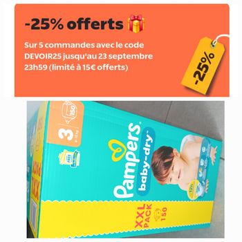 Couches pampers taille 3