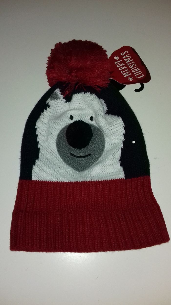 Bonnet de Noël - Merry Christmas Ours gros nez - T.U - Mixte - NEUF - photo numéro 3