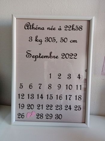 Un grand cadre naissance