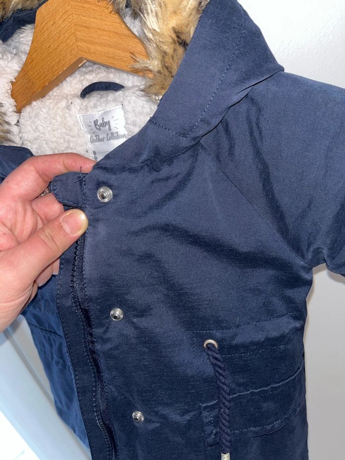 Manteau Marine chaud verbaudet 6 mois 67cm - photo numéro 3