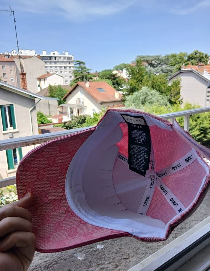 casquette Gucci rose - photo numéro 2