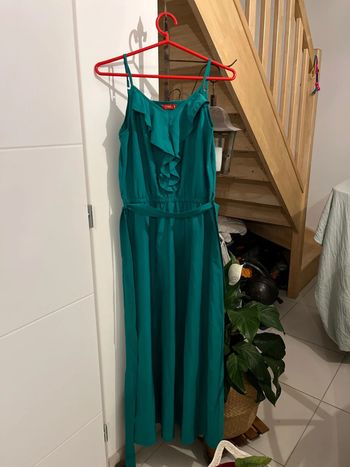 Robe été vert foncé