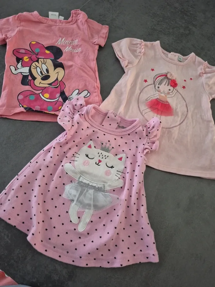 3 tee shirt 6mois