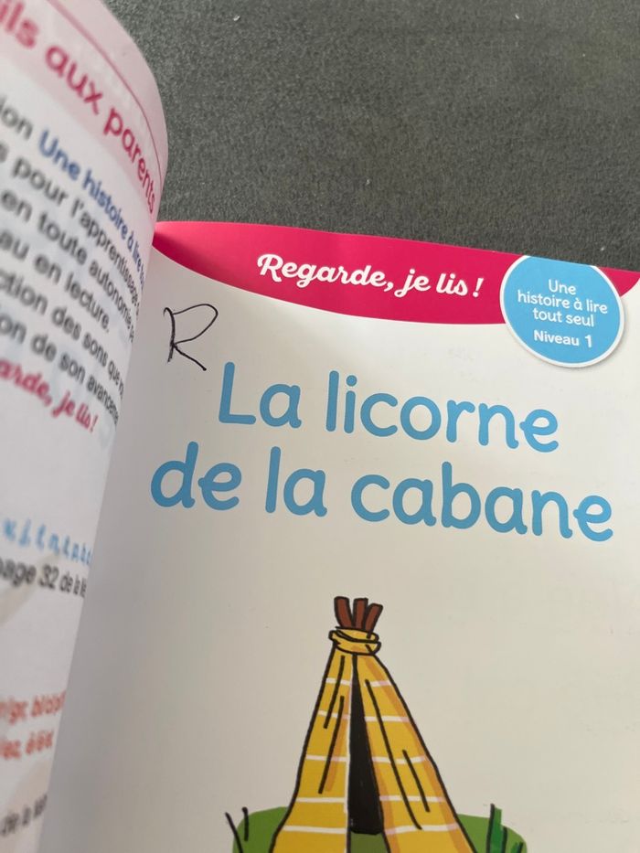 Livre cp Mila et Noé la licorne de la cabane - photo numéro 2