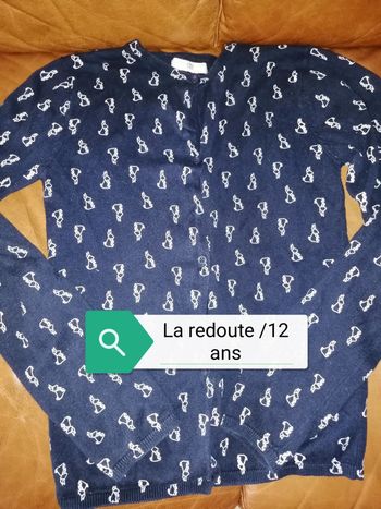 Gilet la redoute lapins 12 ans