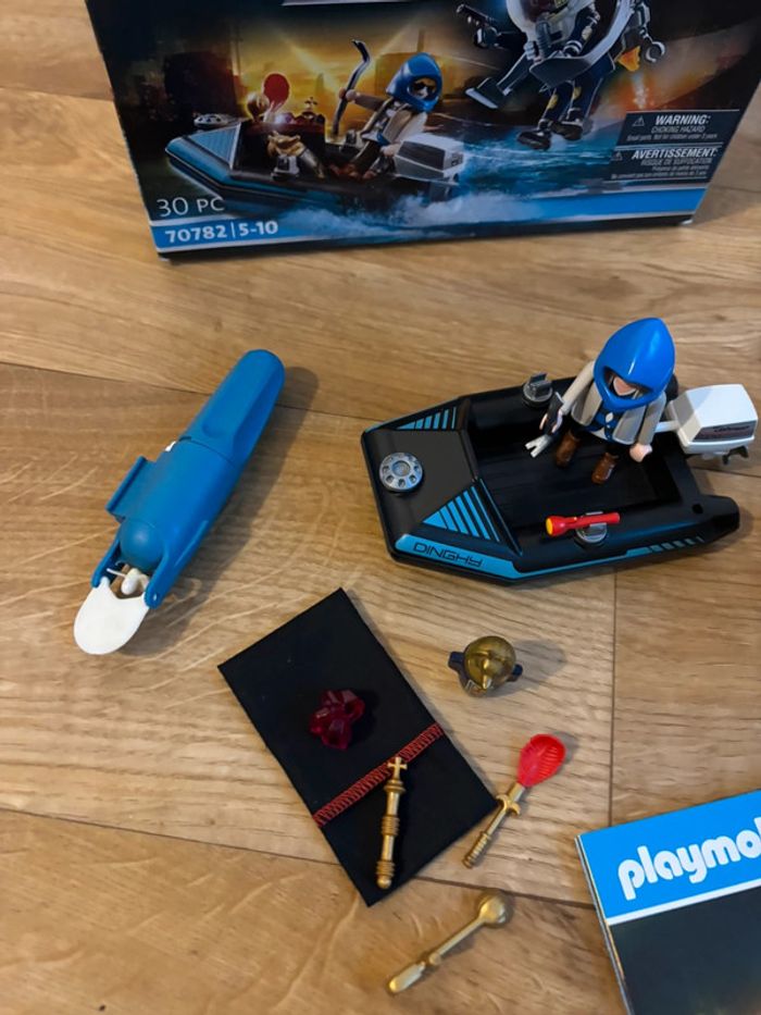 Playmobil 70782 Policier avec réacteur Dorsal et canoë - C - photo numéro 4