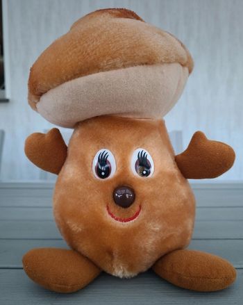 Peluche champignon marron La Compagnie des Ours