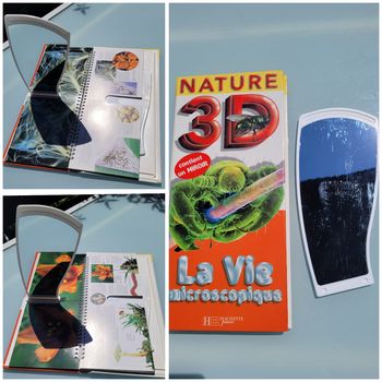 Superbe livre Nature en 3D 🪰 La vie microscopique 🪲