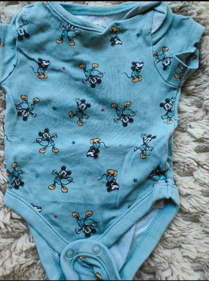 Body bleu Mickey Mouse Disney - photo numéro 2