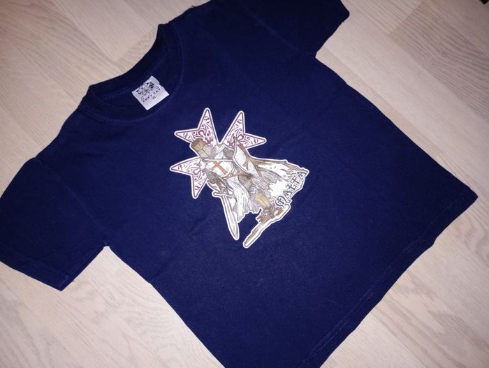 Tee-shirt bleu marine motif chevalier de Malte Copy Cat 
T. 10 ans - photo numéro 2