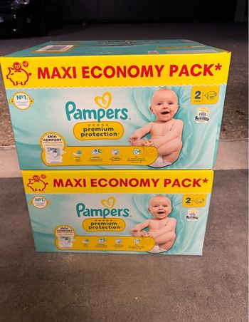 Couches Pampers Premium Bay Dry taille 2
