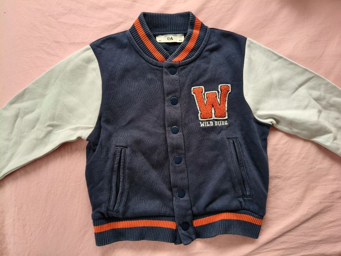 Gilet pressions garçon C&A bleu marine Wild 104 cm